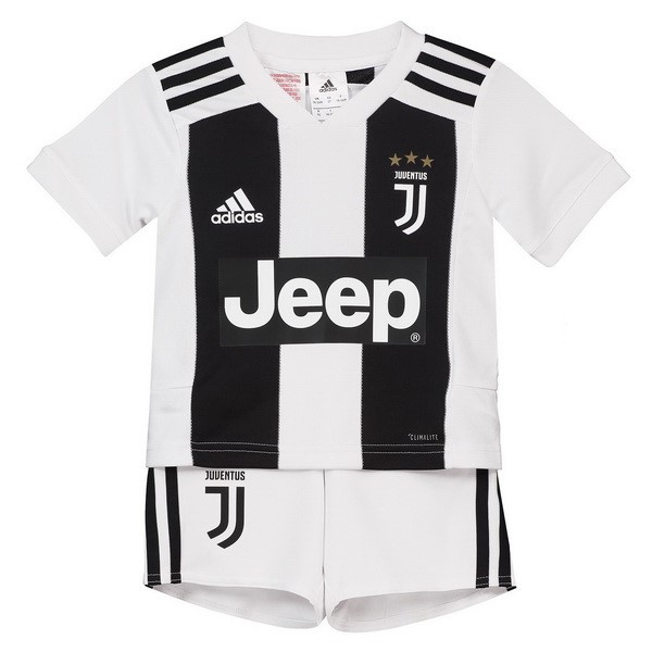 Maillot Football Juventus Domicile Enfant 2018-19 Blanc Noir